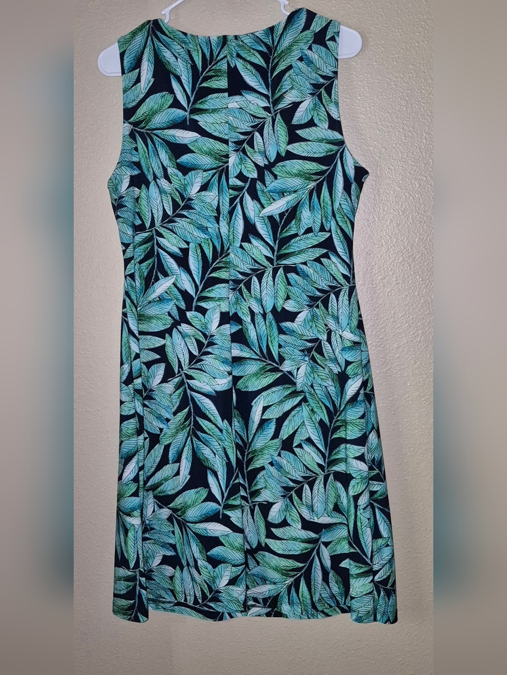 Tommy Hilfiger Women's Size 10 Tropical Leaf Print Sleeveless Dress - Picture 2 of 3